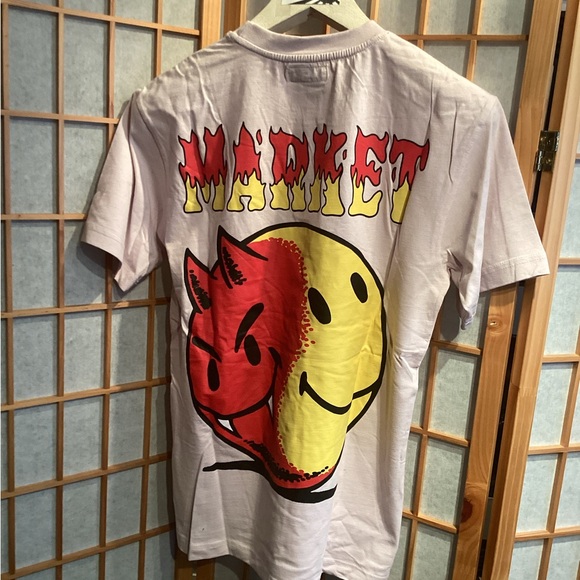 Market x Smiley Good and Evil Tee Size Small - Picture 1 of 7